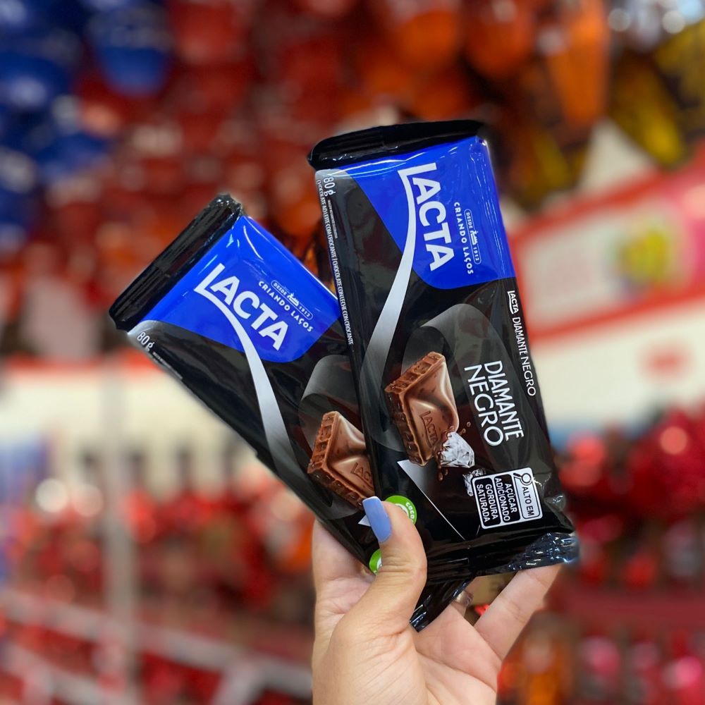CHOCOLATE LACTA DIAMANTE NEGRO 80G
