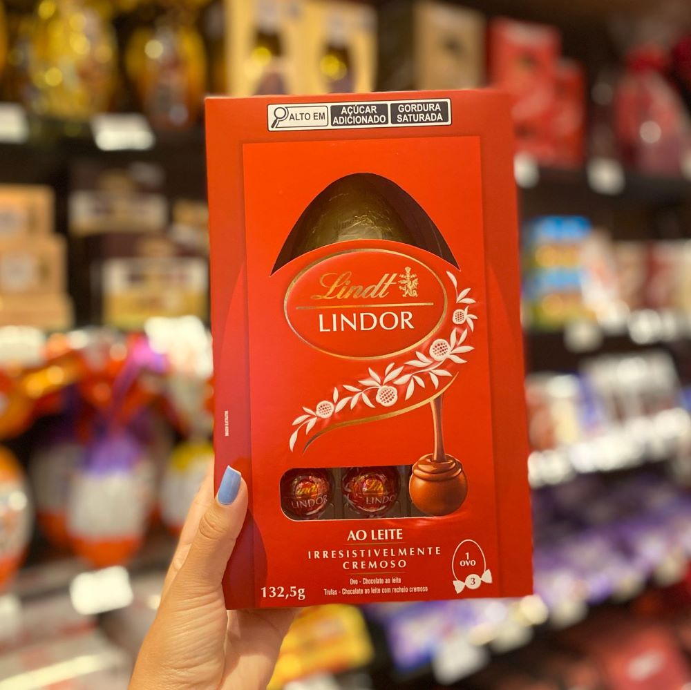 OVO LINDT AO LEITE 132,5G