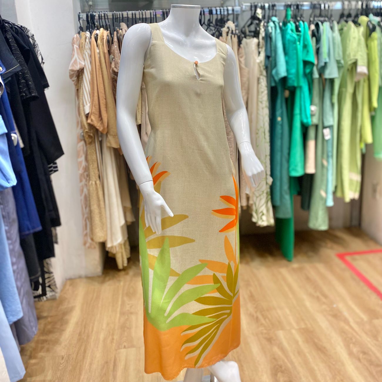 VESTIDO MIDI ESTAMPADO
