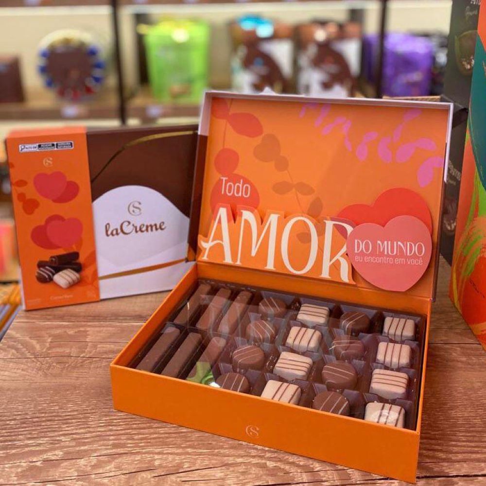 CAIXA BOMBONS LA CREME