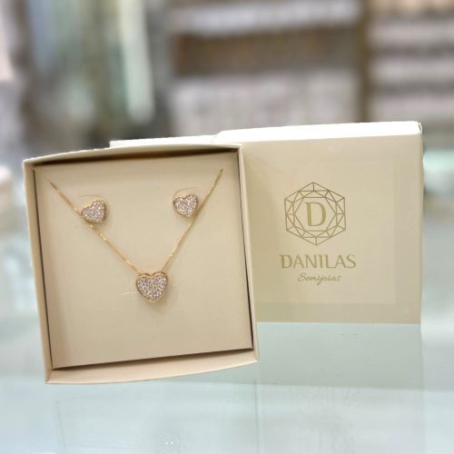 CONJUNTO CORAÇÃO DE ZIRCÔNIA