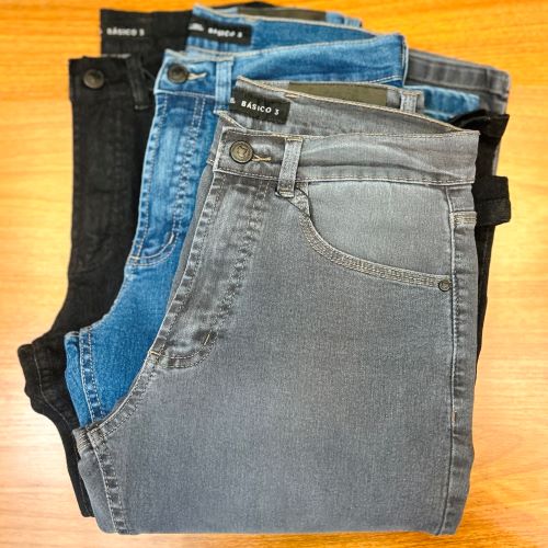 CALÇA JEANS COM ELASTANO (CADA)